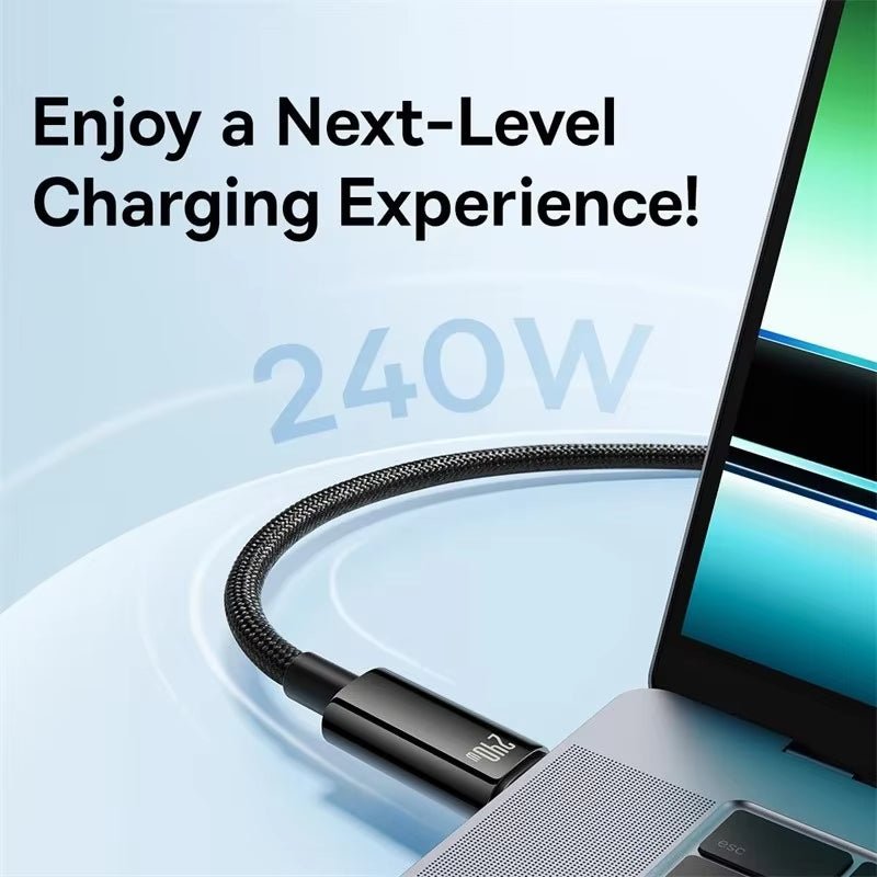 240W USB - C Fast Charging Cable - 6ft - Solily