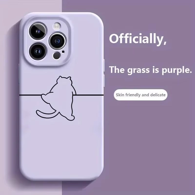 2025 New Customized Phone Case: for Iphone 17 16, Matte TPU Case with Magnetic anti Drop and Shock Absorbent Protection, Purple