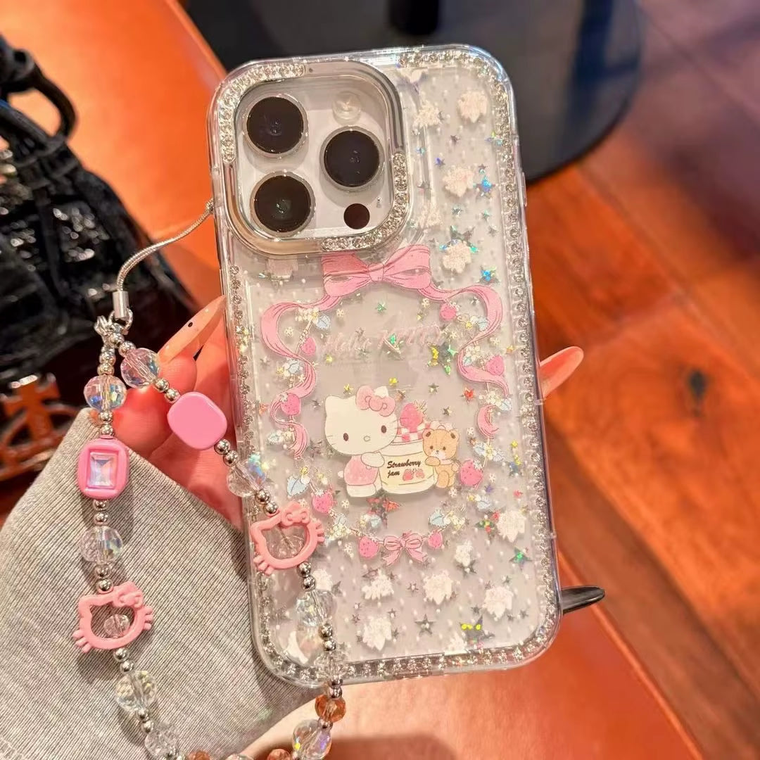 Luxury Rhinestone Transparent Shiny Phone Case,For Iphone 17 Pro/17 Pro Max Soft Shock-Proof Anti-Fall Full Coverage Phone Case