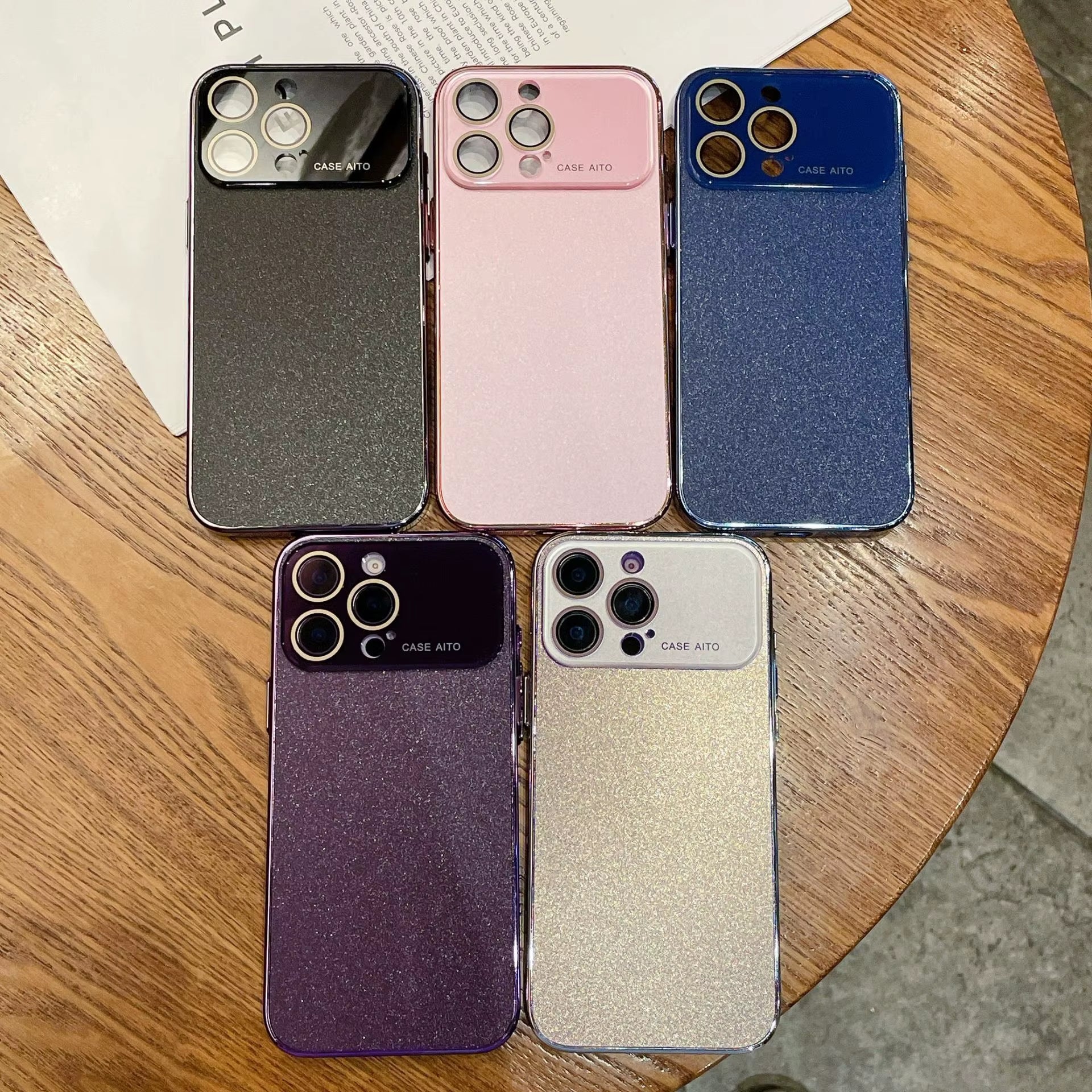 2025 New Customized Phone Case: for Iphone 17 16, Matte TPU Case with Magnetic anti Drop and Shock Absorbent Protection, Purple