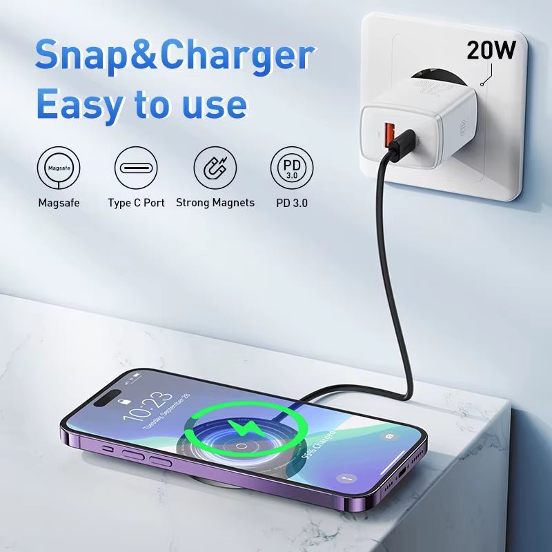 Baseus 15W Magnetic Wireless Charger - Solily