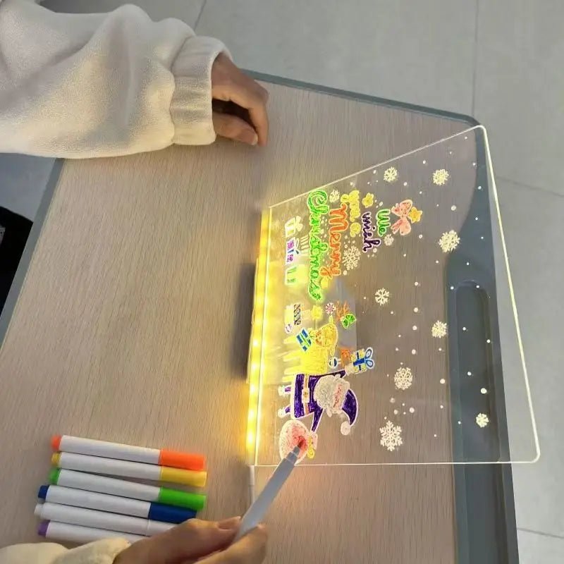 LED Message Board with 7 Colorful Pens - Solily