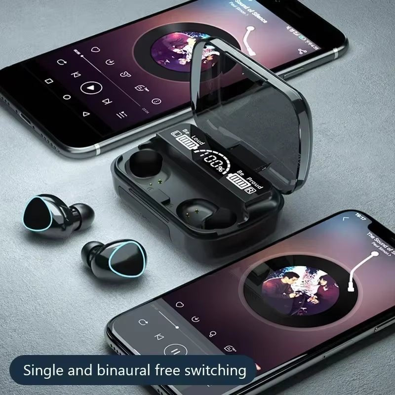 M10 Wireless Bluetooth Earbuds with LED Display - Solily