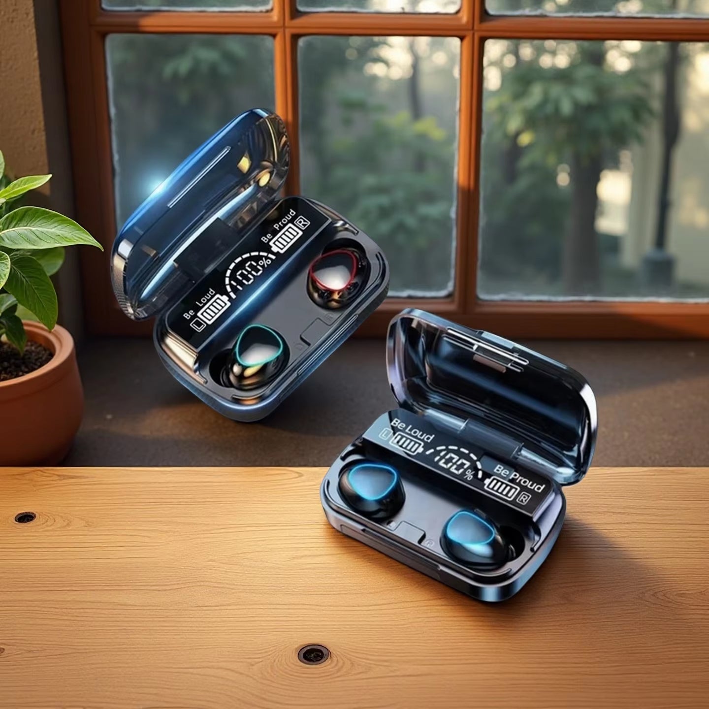 M10 Wireless Bluetooth Earbuds with LED Display - Solily