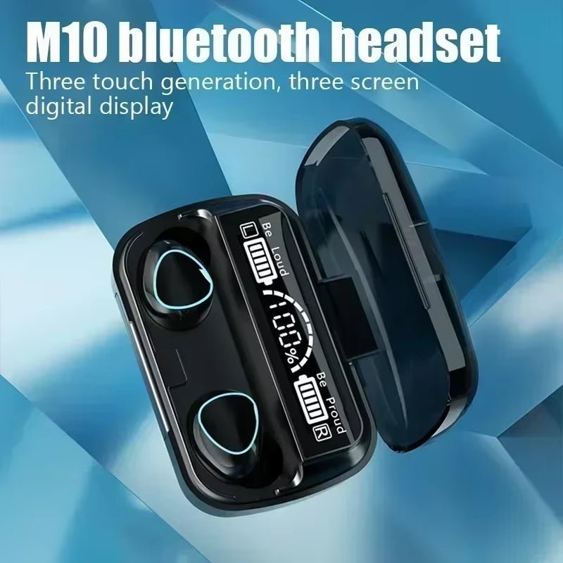 M10 Wireless Bluetooth Earbuds with LED Display - Solily
