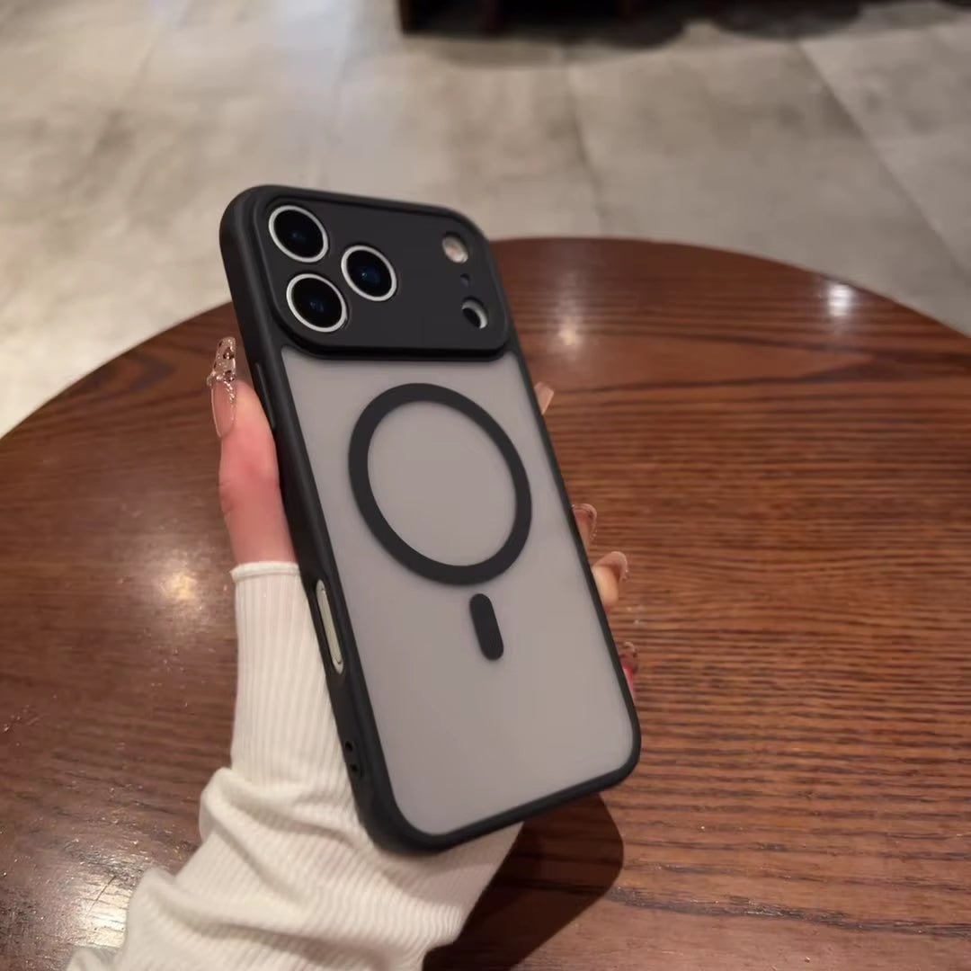 Magnetic Matte Shockproof Phone Case for iPhone 17/16/15/14 Series – Precision Hole Fit, Anti - Fingerprint, TPU Protective Cove - Solily