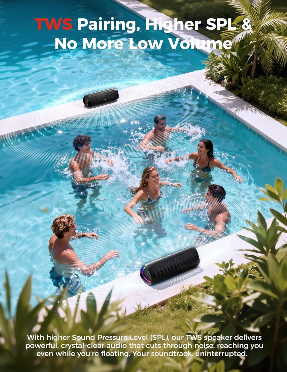 Portable Bluetooth Speaker - IPX5 Waterproof - Solily