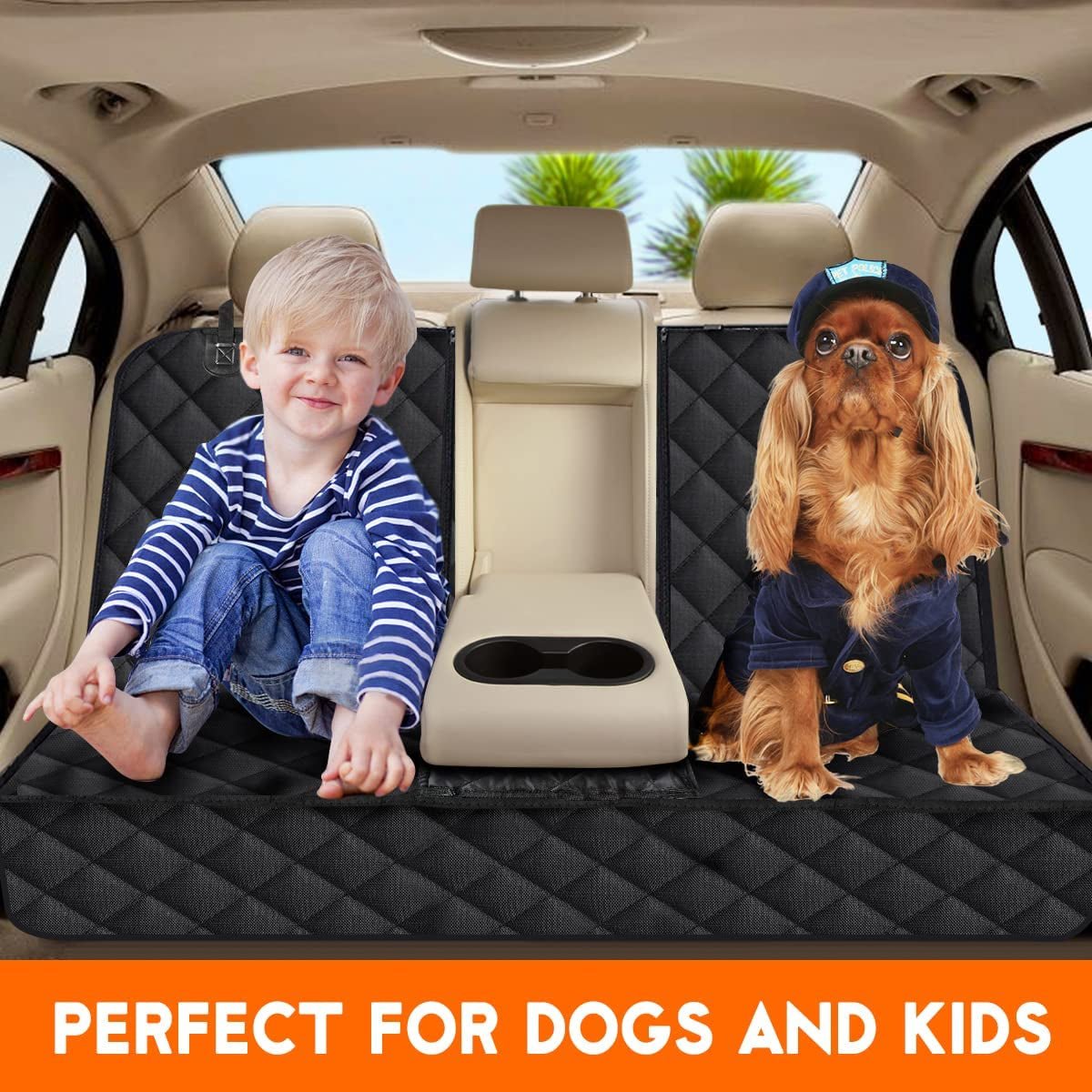 Waterproof Dog Car Seat Cover - Non - Slip Design - Solily